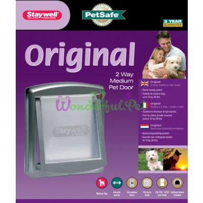 Дверцы для котов и собак средних пород до 18 кг PetSafe Staywell Original ПЕТСЕЙФ СТЕЙВЕЛ ОРИГИНАЛ серый 352х294 мм