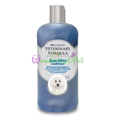 Veterinary Formula Snow White Conditioner ВЕТЕРИНАРНАЯ ФОРМУЛА БЕЛОСНЕЖНО-БЕЛЫЙ КОНДИЦИОНЕР для собак и кошек, с экстрактом зеленого чая и ромашки , 0.503 л.