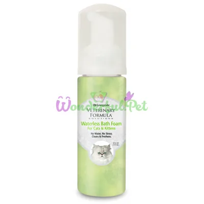 Veterinary Formula Waterless Bath Foam ВЕТЕРИНАРНАЯ ФОРМУЛА ШАМПУНЬ БЕЗ ВОДЫ КЕТ шампунь без воды для кошек и котят, с экстрактами календулы и мяты , 0.177 л.