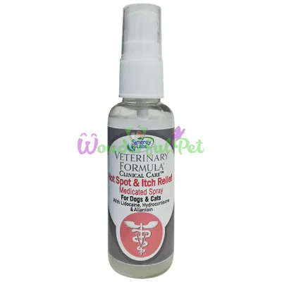 Veterinary Formula Hot Spot Itch Relief Medicated Spray ВЕТЕРИНАРНАЯ ФОРМУЛА АНТИАЛЛЕРГЕННЫЙ СПРЕЙ для собак и кошек, с лидокаином, гидрокортизоном и аллантоином , 0.045 л.