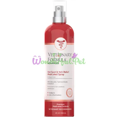 Veterinary Formula Advanced Hot Spot Itch Relief Spray ВЕТЕРИНАРНАЯ ФОРМУЛА АНТИАЛЛЕРГЕННЫЙ лечебный спрей для собак и котов , 0.236 л.