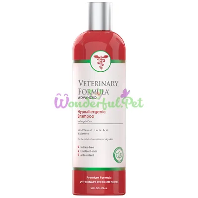 Veterinary Formula Advanced Hypoallergenic Shampoo ВЕТЕРИНАРНАЯ ФОРМУЛА ГИПОАЛЛЕРГЕННЫЙ шампунь для собак и котов , 0.473 л.
