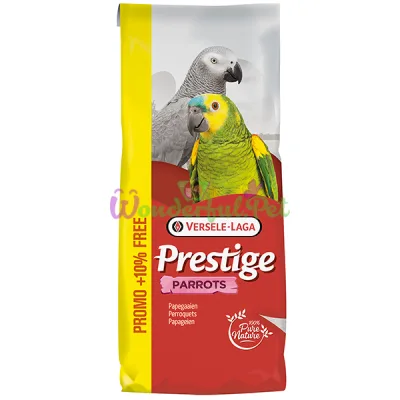 Корм для крупных попугаев Versele-Laga Prestige Parrots ВЕРСЕЛЕ-ЛАГА ПРЕСТИЖ КРУПНЫЙ ПОПУГАЙ зерновая смесь 16.5 кг