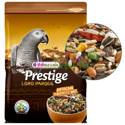 Полнорационный корм для попугаев жако сенегальский конголезский Versele-Laga Prestige Premium Loro Parque African Parrot Mix ВЕРСЕЛЕ-ЛАГА АФРИКАНСКИЙ ПОПУГАЙ 1 кг