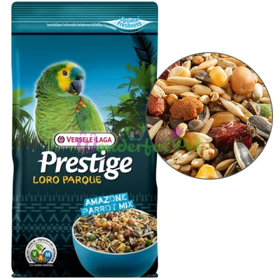 Полнорационный корм для средних и крупных попугаев Versele-Laga Prestige Premium Loro Parque Amazone Parrot Mix ВЕРСЕЛЕ-ЛАГА АМАЗОНСКИЙ ПОПУГАЙ 1 кг