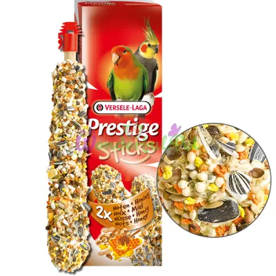 Лакомство для средних попугаев Versele-Laga Prestige Sticks Big Parakeets Nuts Honey ВЕРСЕЛЕ-ЛАГА ОРЕХИ С МЕДОМ 140 г