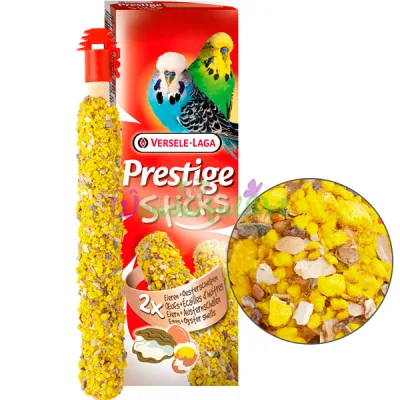 Лакомство для волнистых попугаев Versele-Laga Prestige Sticks Budgies EggsOyster Shells ВЕРСЕЛЕ-ЛАГА ЯЙЦА И РАКОВИНЫ УСТРИЦ 60 г