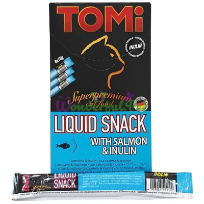Лакомство TOMi Cat Liquid Snack Salmon Inulin 15 г
