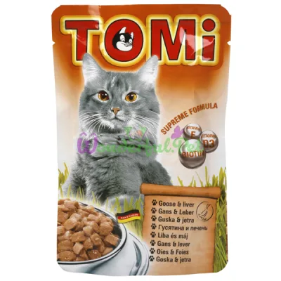 Влажный корм TOMi Cat Goose Liver 100 г