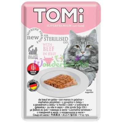 Влажный корм TOMi Sterilised Cat Beef 85 г