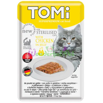 Влажный корм TOMi Sterilised Cat Chicken 85 г