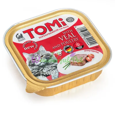 Влажный корм TOMi Cat Veal Poultry 100 г
