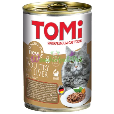 Влажный корм TOMi Cat Poultry Liver 400 г