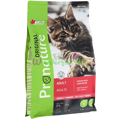 Сухой корм Pronature Original Cat Adult Lamb Chiсken 2.27 кг
