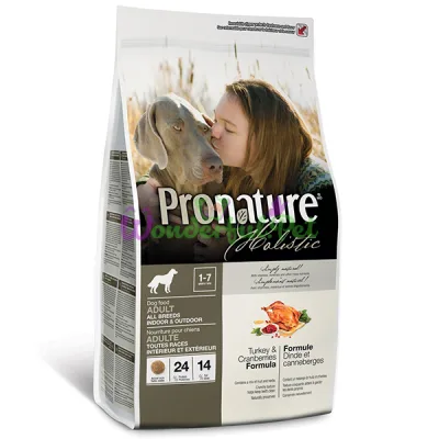 Сухой корм Pronature Holistic Dog Turkey Cranberries 13.6 кг