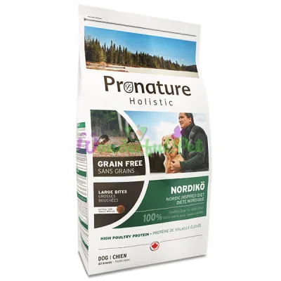 Сухой корм Pronature Holistic Dog Nordikо Large Bites 12 кг