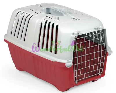 Pratiko 3 Metal Cipria Pet Carrier (Light Brown) 60x40x38 cm for Dogs up to 18 kg
