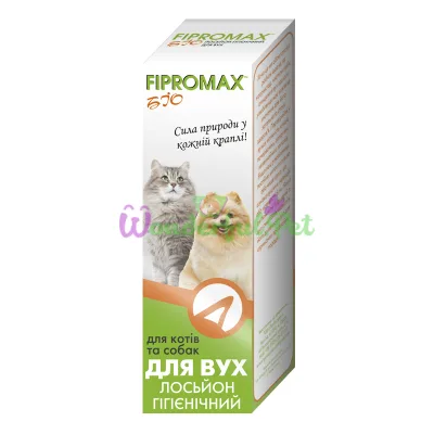 Лосьйон-спрей FIPROMAX БІО д вух гігієнічні для котів і собак 30мл - 10шт уп