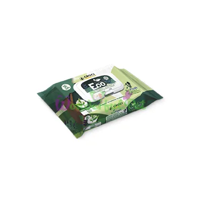 Серветки гигиенични ECO TEA CHLOREX,(зеленый чай +хлорексидин) 30шт уп (12шт кор.) цена за уп.