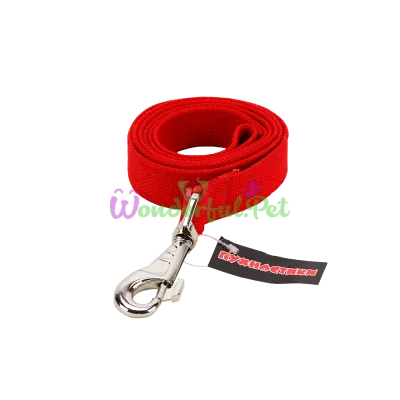 Pukhnastyky Canvas Dog Leash, Red 25 mm 1.2 m