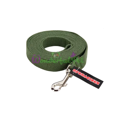 Pukhnastyky Canvas Dog Leash, Green 20 mm 3 m