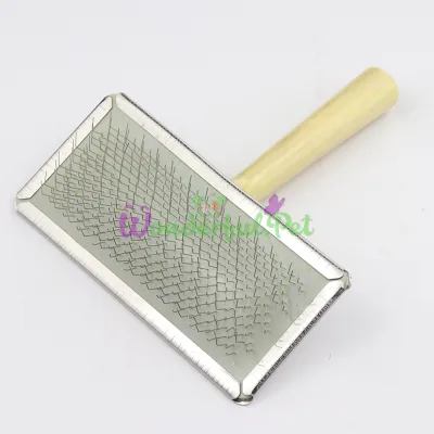 Pukhnastyky Wooden Slicker Brush Large, 12x13.5 cm