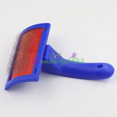 Pukhnastyky Plastic Slicker Brush Blue, 10x14.5 cm