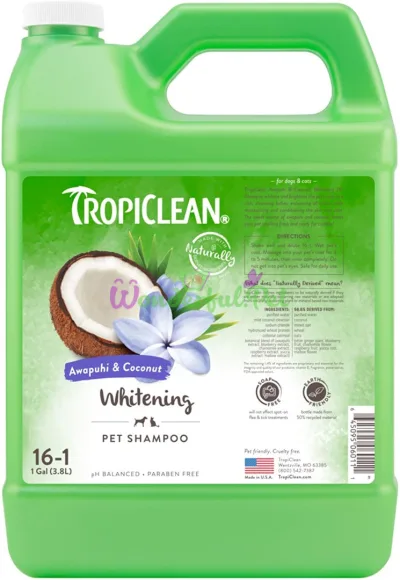 TropiClean Awapuhi Coconut Whitening Shampoo 3.8 l