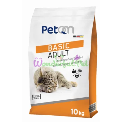 Сухой корм PetQM Cat Basic Adult Poultry 10 кг