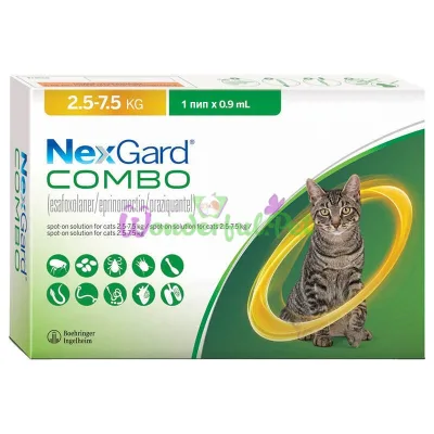 Капли Nexgard Cat COMBO L 2.5-7.5 кг 1 шт
