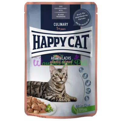 Влажный корм Happy Сat Btl sterilisiert Lachs Gelee 100 г