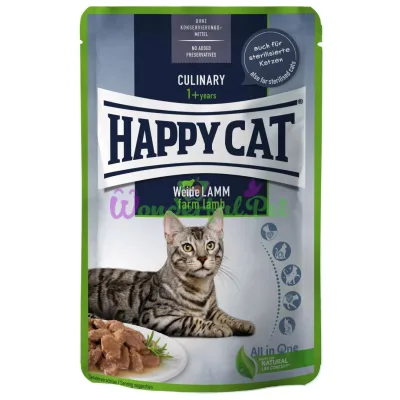 Влажный корм Happy Сat Btl sterilisierte Lamb Sosse 100 г