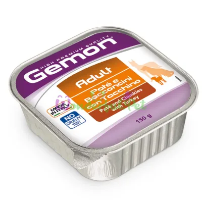 GEMON DOG WET Adult Turkey Pâté with Chunks 150 g