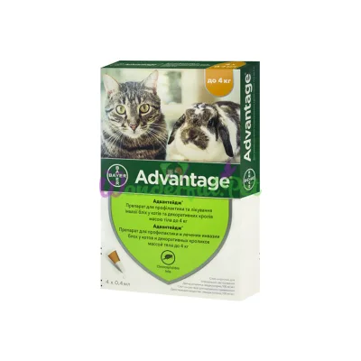 Краплі Bayer Advantage Cat №40 упаковка