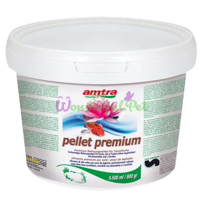 Корм для рыб Amtra Biopond Pellet Premium с L-карнитин 5500 мл 800 г