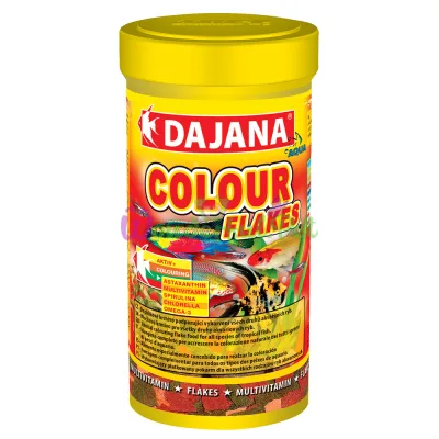 COLOUR FLAKES (250мл 50гр) Спец. корм у пластівцях сприяє природ. забарвл. (6шт уп)