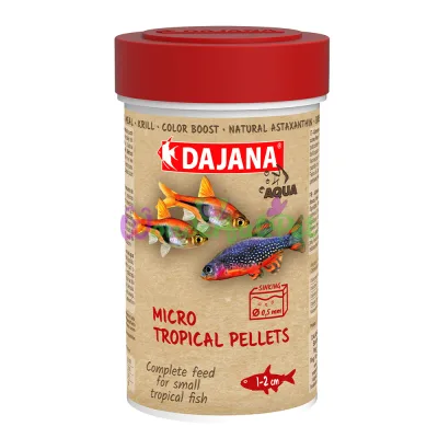 MIKRO TROPICAL PELLETS (100мл 55гр) Спец. корм у гранулах для малькив и дриб. риб. (12шт уп)