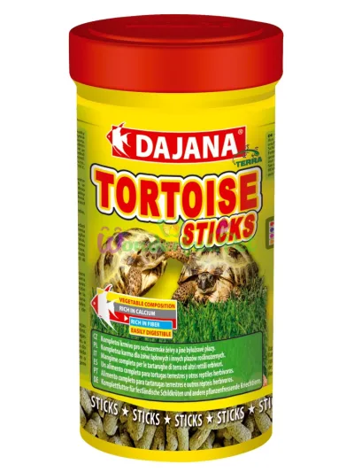 TORTOISE STICKS (250мл 55гр) Корм для сухопутних черепах та травоїдних рептилій. (6шт уп)