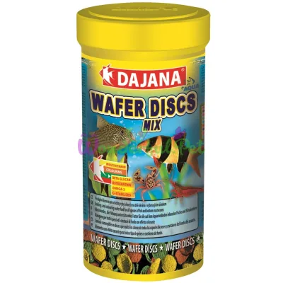 WAFER DISCS mix (250м 100гр) Корм для всех видов цветных донных рыб в чипсах (6 шт уп)