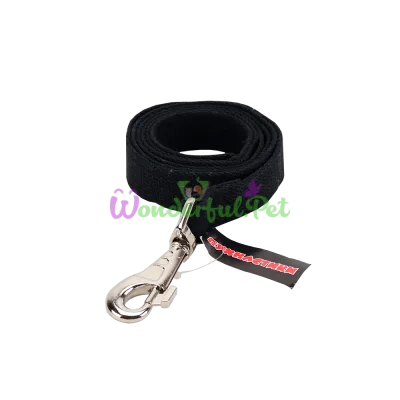 Canvas Leash Pushistik Black 25 mm 1.2 m