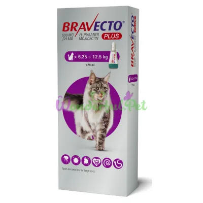 Капли Bravecto Plus Spot-on Cat 6.25-12.5 кг