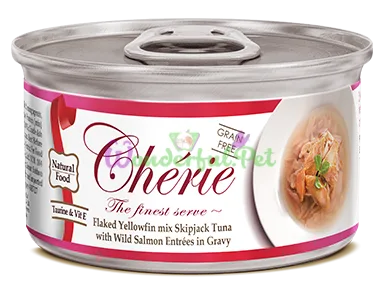Вологий корм Pettric Cherie Cat Yellowfin Tuna Salmon 80 г