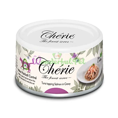 Влажный корм Pettric Cherie Cat Hairball Tuna Salmon 80 г x 24 шт