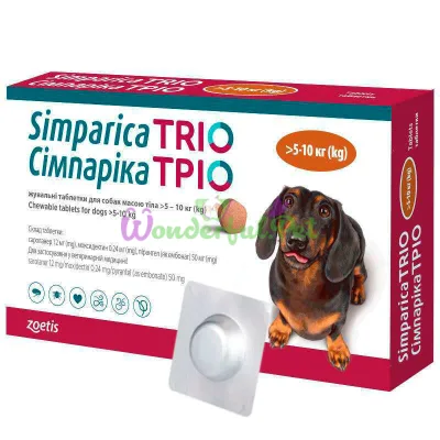Zoetis Simparica TRIO 5-10 кг 1 табл