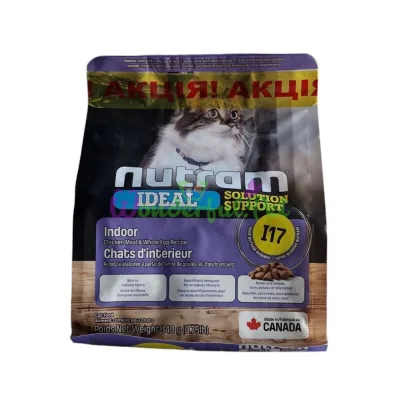 x2 Сухой корм Nutram I17 Ideal Solution Support Indoor Cat 680 г