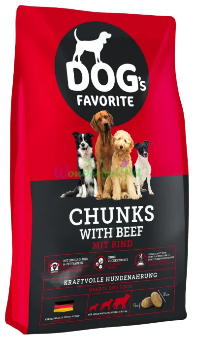 Dry food Dogs Favorite Beef 15 kg