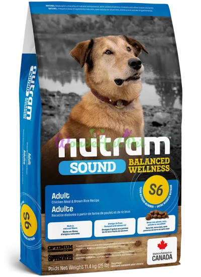 Сухой корм Nutram S6 Sound Balanced Wellness Adult Dog 11.4 кг