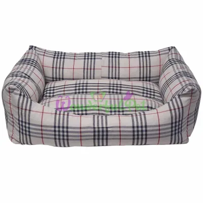 Диван MiLORD DANISH серый клетка 50x38x19 см S