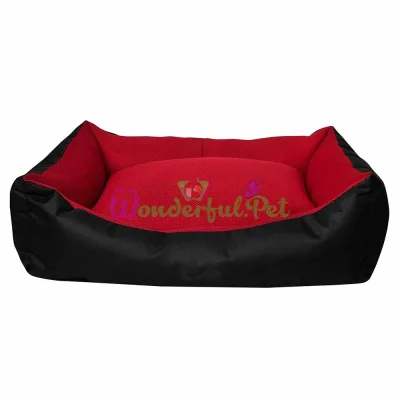 Диван MiLORD DONDURMA черный красный 95x70x22 см XL