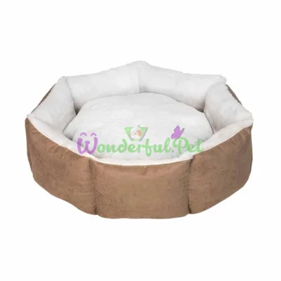 Лежак MiLORD CUPCAKE коричневый серый 65 см 15 кг M